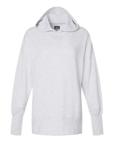 MV Sport Women's Space-Dyed Cowl Neck Sweatshirt - Casual Pullover With Pocket & Ribbed Cuffs