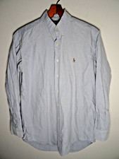Vintage Polo Ralph Lauren Button Down Shirt Mens Large Yarmouth Oxford Blue
