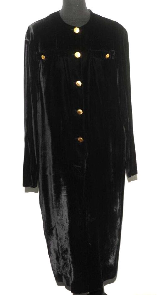 VINTAGE PIANOFORTE DI MAX MARA MADE IN ITALY VELVET DRESS SIZE 14