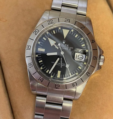 1980 UNPOLISHED Albino Rolex Explorer II 1655 Steve McQueen 40mm Steel Watch