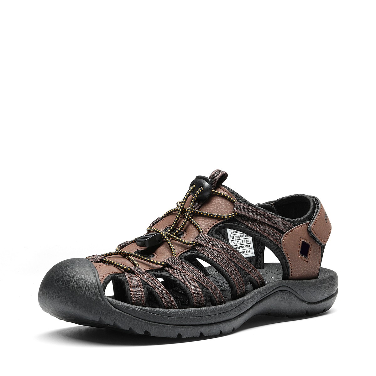 Casual Hiking Sandals Men\'s Black Athletic Sports Walking Fisherman Shoes Mens Fisherman Sports Sandals Beach Athletic Sandals Hiking  main image 2