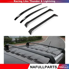 For 2017-2018 Mazda Cx-5 Black Rail 4Pcs Aluminum Cargo Roof Rack Cross Bars