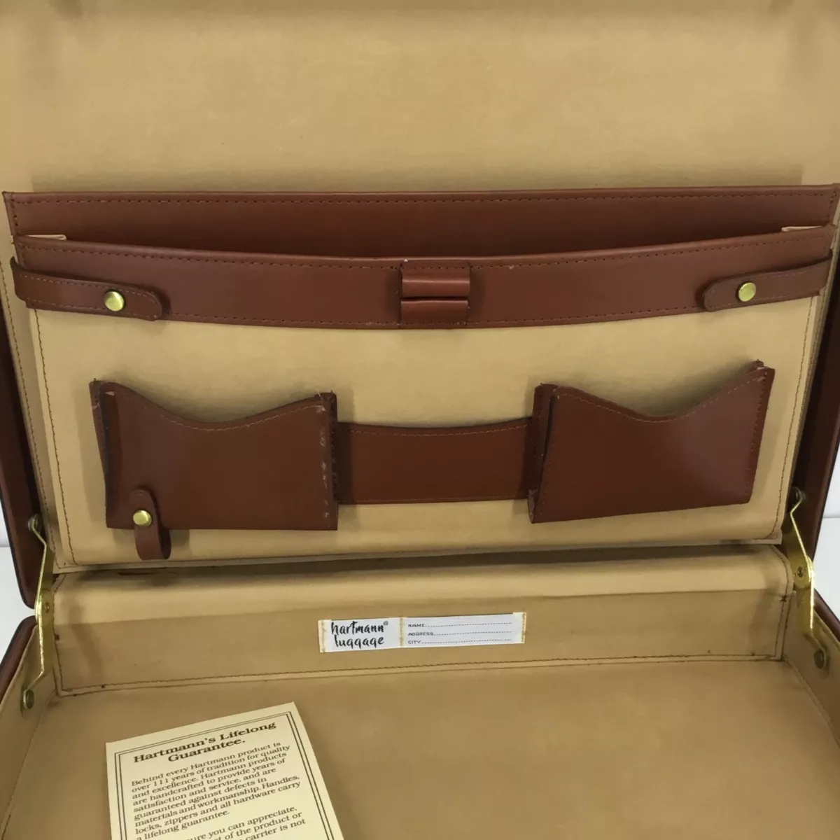80s 90s Vintage Hartmann EC7 The Executive Leather Briefcase