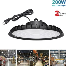 200W UFO Led High Bay Light Factory Industrial Warehouse Commercial Work Light 