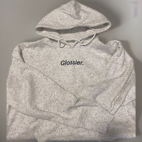 Glossier Limited Edition Terrazzo Spell Out Hoodie Size L (Large)
