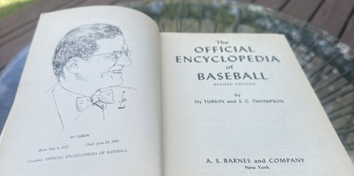 The Official Encyclopedia of Baseball 1956 Hy Turkin S.C. Thompson Statistics - Foto 6 di 12
