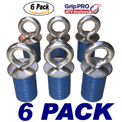6 PACK Fits POLARIS RZR Lock & Ride ATV Tie Down Anchor RZR Sportsman Cargo Hook