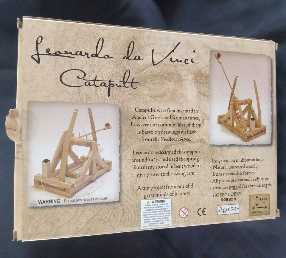 New in Opened BoxPathfinders Leonardo da Vinci Catapult Hobby Lobby 2009 eBay
