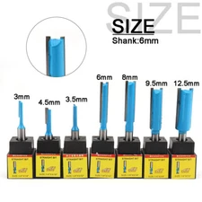 Tungsten Carbide Tipped 1/4" Shank Straight Router Bit Cutter Woodwork Tool