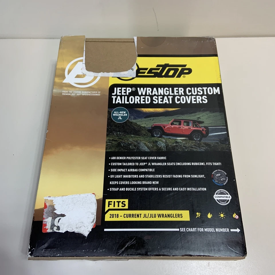 Cubierta de asiento trasero Bestop 29291-35 para Jeep Wrangler 2018-2023 Foto 2 de 4