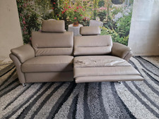 Polinova 3-Sitzer N2754 Echtleder Torro artischocke, Federkern, Leder, Wallaway