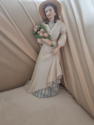 Homco Home Interiors Porzellan Viktorianische Figur Charlotte Rose #1468 