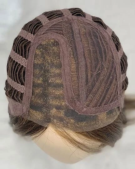 Bob recto. Peluca ELITE SMALL de Ellen Wille en mezcla de champán, frente de encaje, nueva en caja Foto 4 de 4