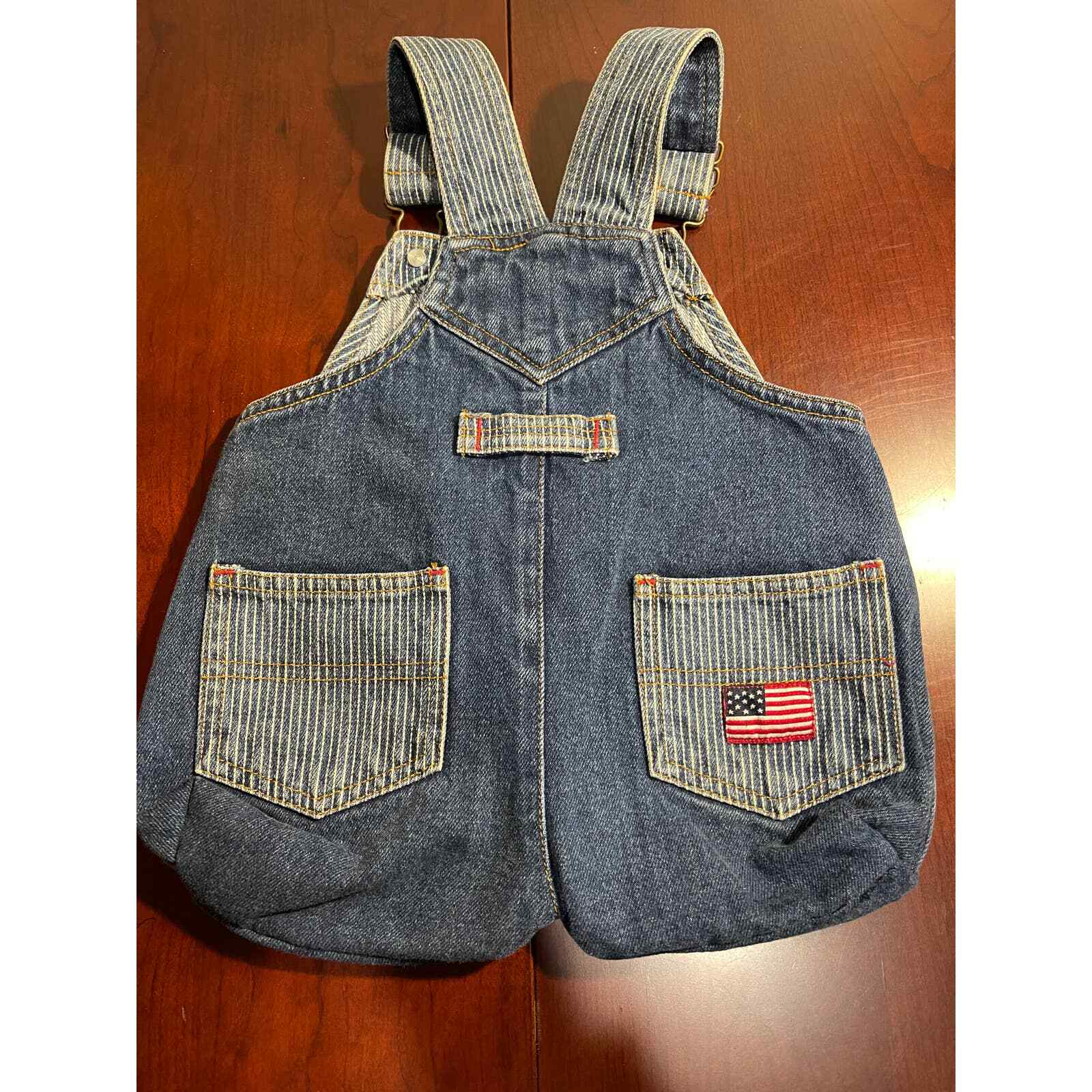 Blue Jean Purse Made From US Polo Assoc Denim Bib Overall Baby USA