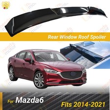 Fits 2014-2021 Mazda6 Gloss Black Rear Roof Window Visor Spoiler Fits 2014-2021 Mazda6 Gloss Black Rear Roof Window Visor Spoiler