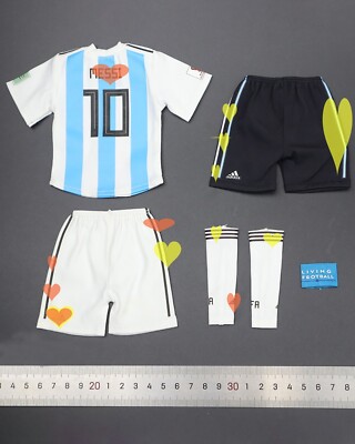 1/6 Scale Model DIY No.10 Football Player Sportwear Clothing 12'' Action Figures