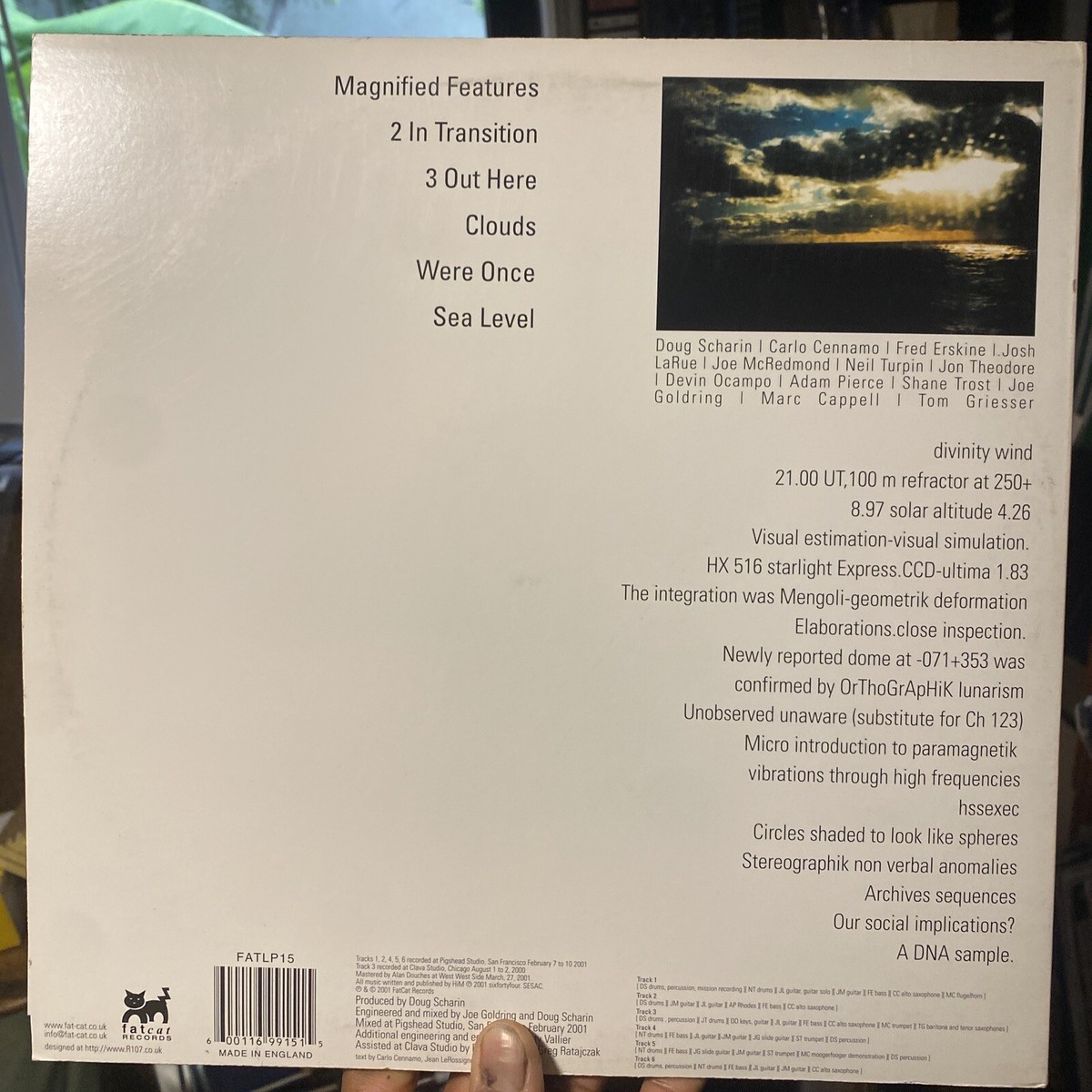 HiM - New Features - 2001 FatCat Records / NM- With Insert Avant