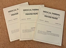 3-pack Medical Thermal Printer Paper 8.5” x 11” (3 Pads of 200)