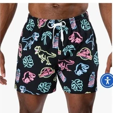 CHUBBIES MENS JURASSIC PARK THE ROARING TIMES 5.5" CLASSIC SWIM TRUNKS LARGE