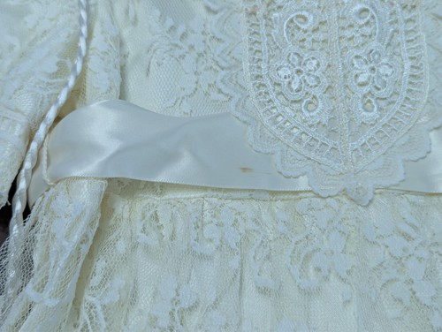 VTG/USA Ivory Lace Special Occasion "Jessica McClintock DRESS" x size 5, PREOWN - Picture 5 of 24