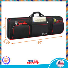76-Key Electric Keyboard Case Gig Bag Waterproof High Quality Padded Black