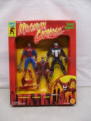 1994 Toy Biz Marvel Maximum Carnage Triple Threat Spider-man, Venom