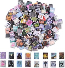 300 Pcs Mini Books Sets, Miniature Book Model for Anxiety Bookshelf, 1:12 Mini D