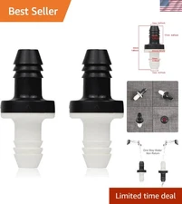 Versatile 10mm Non-Return Check Valve - 3/8" Barbed for Fluid & Air Control