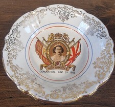 Washington Pottery Commemorative Dish. Coronation of Queen Elizabeth II,  1953.