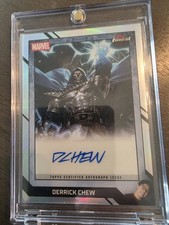 2026 Topps Finest Marvel Fantastic Four Comic Book Auto Derrick Chew DOOMED 2099