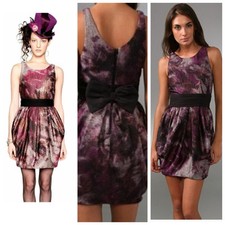 Alice + Olivia Marie Tulip Dress with Bow Belt SIZE  2