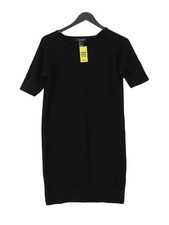 Mango Jumper Midi Dress M in Black