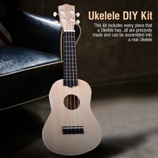 21inch Basswood 4 String Ukelele DIY Kit Instrument Accessory