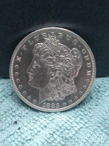 1883 Morgan Silver Dollar, BU beautiful coin