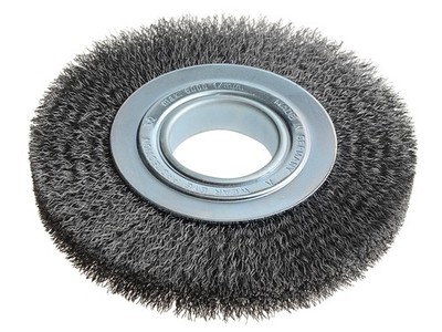 Lessmann Wheel Brush D178mm x W23-25 x 50 Bore Set 3 Steel Wire 0.30 LES355162