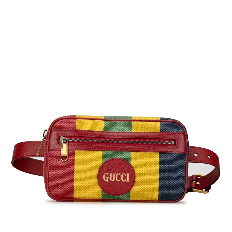 Gucci Viadella sac à la taille sac à bandoulière 625895 multicolore toile cuir femme s GUC