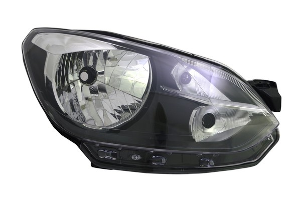 Scheinwerfer Rechts FüR VW Up! 2011-2016 Schwarz Halogen H4 FüR LWR Vorbereitet-image