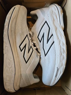 New Balance Men's X 860v14 White 9.5 4E Wide Fresh Foam Sneakers Used