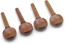 4Pcs Violin Tuning Peg Set, Jujube Wood, Replacement Wooden Tuning Pegs for 3/4