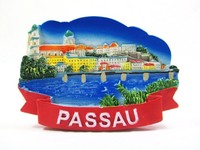 Passau Bayern 3 FlüßE Stadt Premium Magnet Poly Souvenir Germany