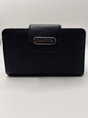 Nautica Close Reach Slim Zip Wallet black