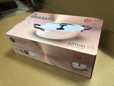 Artusi 2.0 ovaler Kupfertopf mit Stahldeckel