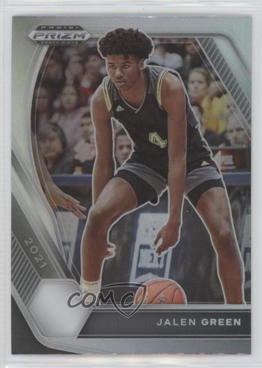 2021-22 Panini Prizm Draft Picks Silver Prizm Jalen Green #4 12g7