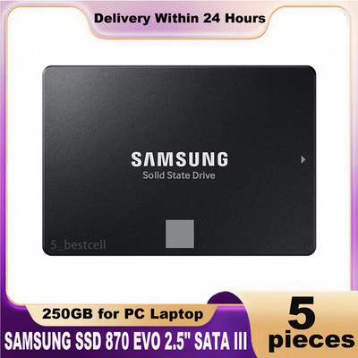 SAMSUNG SSD 870 EVO 2.5''SATA III Solid State Drive 250GB 5pcs for PC Laptop Dell