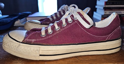 Rare vintage Converse The Winner Sears sneakers shoes maroon/purple 8 men's 9.5W