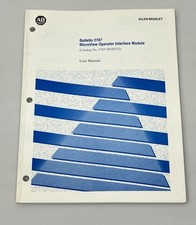 Allen-Bradley MicroView Operator Interface Module Manual Bulletin 2707
