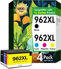 962 962XL 9015e Ink Cartridges Combo Pack: Replacement for HP 9010 9018e Ink 962