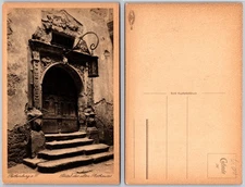 Rothenburg O T Stone Bathhouse Doorway Postcard