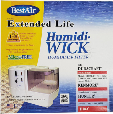 BestAir Humidi-Wick Humidifier Filter D18-C Fits Duracraft Kenmore Hunter