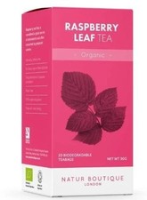 Thé aux feuilles de framboise bio Natur Boutique - 20 sachets de thé